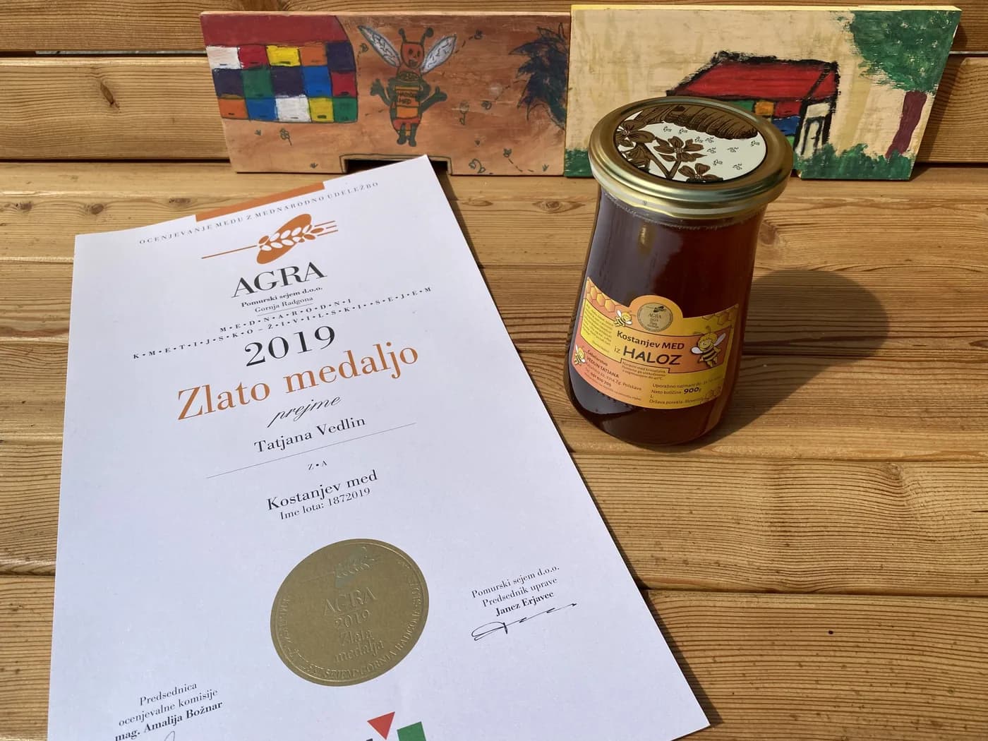 Diploma iz leta 2019: Kostanjev med zlato priznanje
